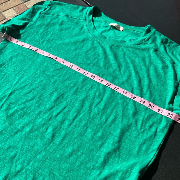 Imperfect cotton blend tee green short sleeve women's tshirt medium casual - Picture 5 of 10